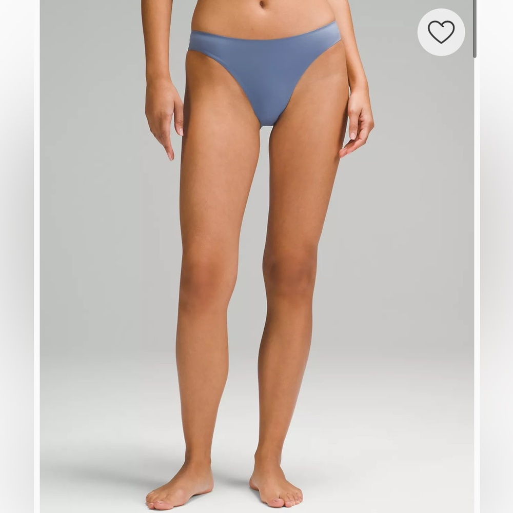Wundermost Ultra-Soft Nulu Dipped-Waist Thong Underwear Oasis Blue